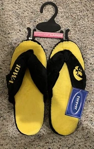 Forever Collectibles Iowa Hawkeyes Flip Flop Slippers, Women’s Large (9-10) - Picture 1 of 9