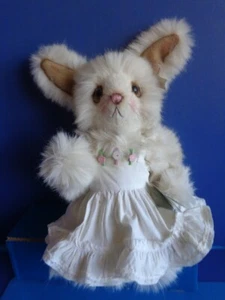 18" PENNY NOBLE BUNNY RABBIT OOAK HANDMADE ARTIST ORIGINAL- GREAT EASTER DECOR - Picture 1 of 12