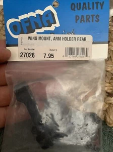RC OFNA 1:8 HoBao Ho Bao Wing Mount Arm Holder Rear Black 27026 - Picture 1 of 3