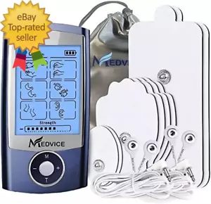 Rechargeable Tens Unit Muscle Stimulator, 2Nd Gen 16 Modes & 8 Upgraded Pads - Picture 1 of 7