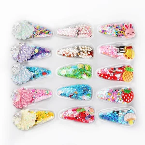 Unique Quick Sand Hair Clips for Girls Kids, Hair Accessories with 15Pcs Hair Pi - Picture 1 of 12