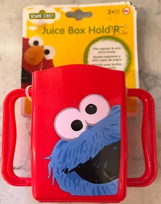 ¡Monstruo de galletas! Soporte para caja de jugos Sesame Street - ¡Se adapta a tamaño mini y regular! Foto 1 de 4