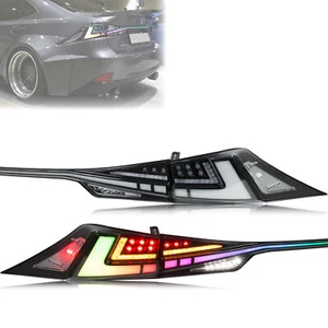 LED RGB Tail Lights for Lexus IS250 IS350 IS200t IS300 3IS 2014-2020 Rear Lamps - Picture 1 of 5
