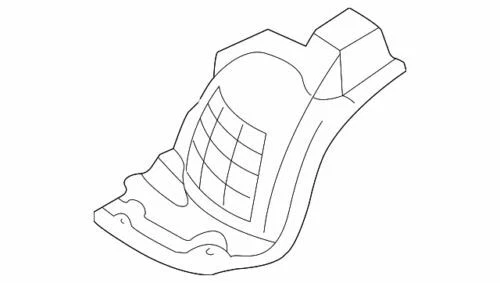Protector contra salpicaduras guardabarros delantero izquierdo original Infiniti 1997-2003 QX4 63845-3W700 Foto 1 de 2