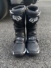 (NEW) Fox Comp 5 Motocross Boots Black/White YOUTH Size 6