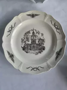 Vintage Wedgwood Dinner Plate Philadelphia The State House John Wanamaker - Picture 1 of 5