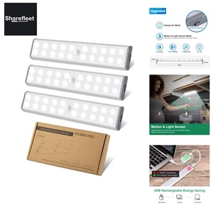 Schrankbeleuchtung LED Sensor Licht Kleiderschrank Lampen, USB Wiederaufladba... - Bild 1 von 11