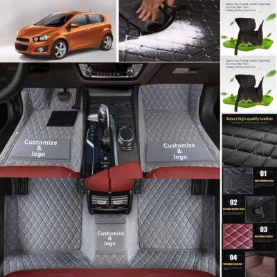 For Chevrolet Aveo Car Floor Mats Custom Carpets All Weather Waterproof Auto - Image 1 of 4