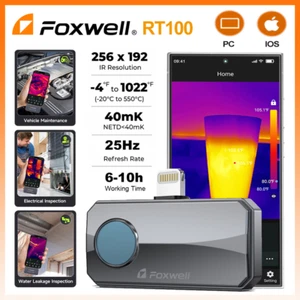 FOXWELL RT100 Infrared Thermal Imaging Camera For Apple Product iOS iPhone iPad  - Picture 1 of 14