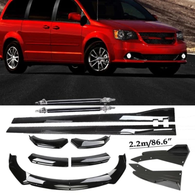 Front Bumper Lip Splitter Spoiler Side Skirt  For Dodge Grand Caravan Body Kits - Image 1 of 4