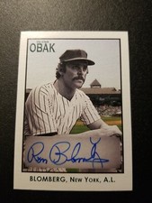 2010 Tri-Star Obak Ron Blomberg Auto #20/25 New York, A.L. A50
