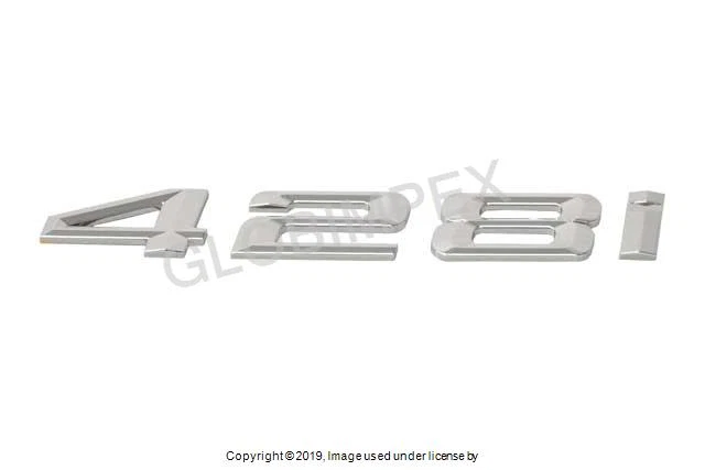 BMW 428i /GC/ GC xDrive/ xDrive (2014-2016) emblema "428i" para tampa do porta-malas GENUÍNO - Imagem 1 de 1