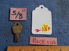 1941-1942 Rock-ola Key for 5/8 inch lock - Bell Lock 38 RO 140