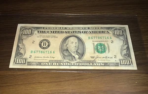 100 dollar bill 1985 amazing natural toning - Picture 1 of 4