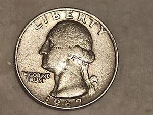 1967 Quarter No Mint Mark. Sammlermünze *SELTEN* - Bild 1 von 2