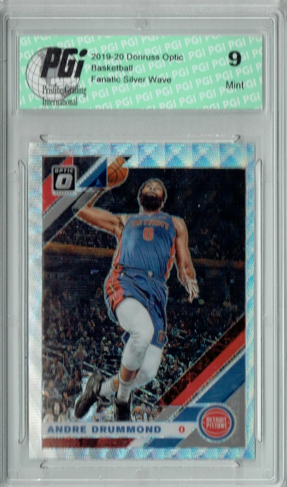 Andre Drummond 2019 Optic #146 Fanatics Silver Wave SP Card PGI 9 - Image 1 of 1