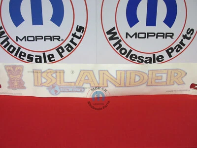 Calcomanía de capó lateral izquierdo o derecho Jeep Wrangler Islander NUEVA OEM MOPAR Foto 1 de 4