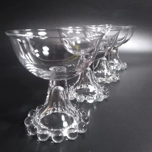 4 Calici Imperiali Candlewick Champagne o Sherbet in vetro con piede a campana 400 - 190 - Foto 1 di 8