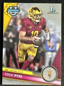 2023 1st Bowman Chrome U University Drew Pyne QB Arizona St. Centered Mint - Picture 1 of 4