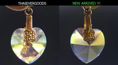 BOUCLE D'OREILLE EN CRISTAL TRUE LOVE COLOR LP LUSI LINGDUM VÉRITABLE PENDENT... - Photo 1/4