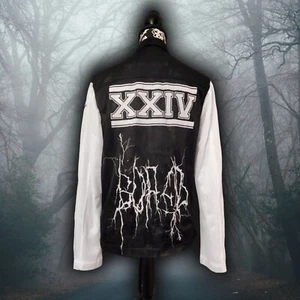 24HRS brand Occultist zip up mesh jacket size small unisex breathable long... - Picture 1 of 13