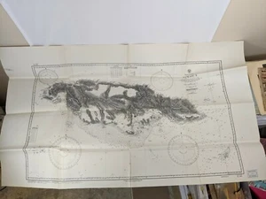 Large US Hydrographic Nautical Vintage Map Jamaica (2) 1950 - Picture 1 of 6