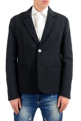 Abrigo deportivo blazer negro de dos botones Versace Jeans para hombre US 38 IT 48 Foto 1 de 4