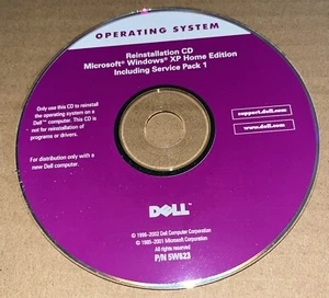 Dell Reinstallation CD Microsoft Windows XP Home Edition w/Service Pack 1 5W623 - Picture 1 of 3
