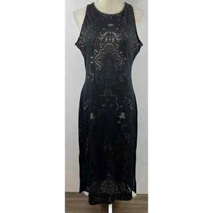 Bar III schwarzes figurbetontes Midikleid Damen Large neu mit Etikett Cocktail Party Abend Outfit - Bild 1 von 7