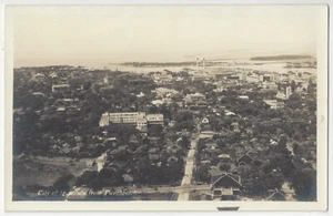 1920 Honolulu, Hawaii de Punchbowl - FOTO REAL Postal de colección - Imagen 1 de 2
