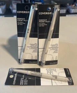 Lot of (3) CoverGirl Perfect Point Plus Eyeliner Pencils #201 WHITE OUT - Picture 1 of 2