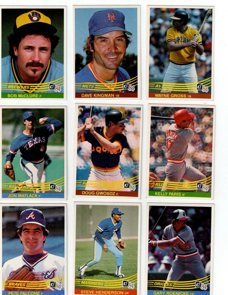 1984 DONRUSS BASEBALL COMPLETE YOUR SET U PICK 251-500 - Image 1 of 1