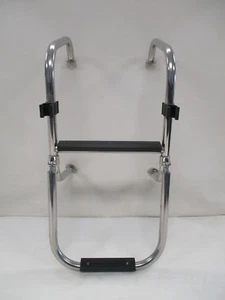 FOLDING 2 - STEP LADDER 24 1/2" L X 12 1/4" W STAINLESS STEEL MARINE BOAT - Picture 1 of 10