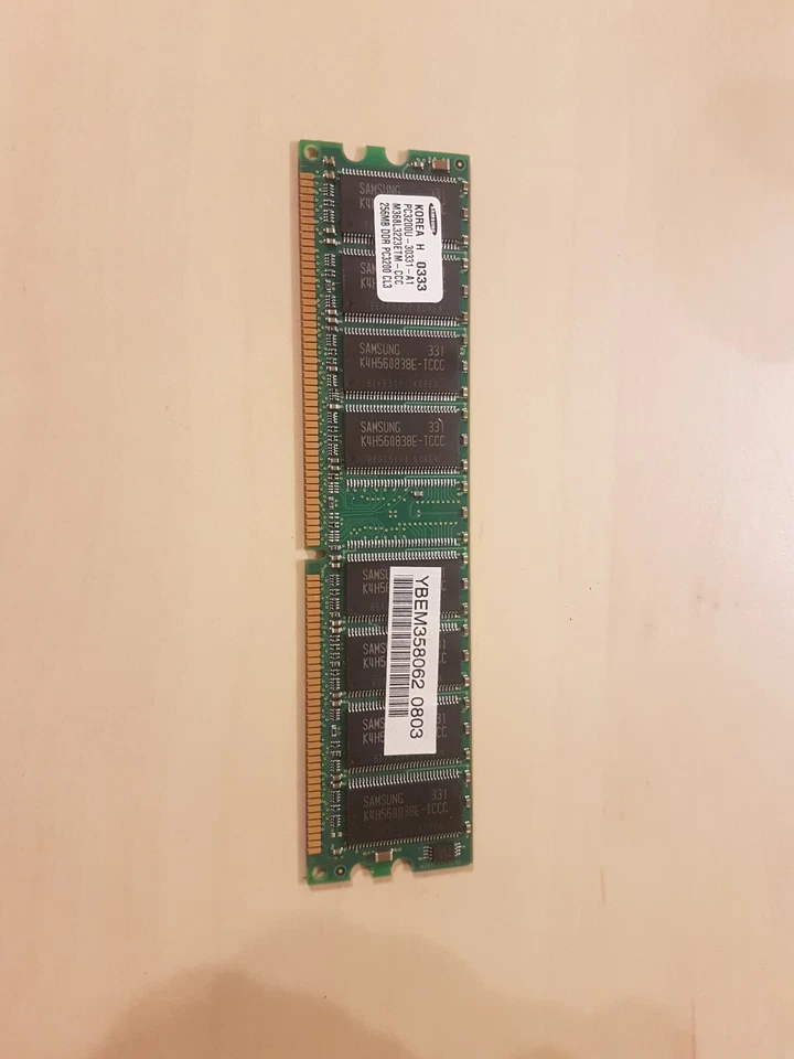 Samsung M368L3223ETM-CCC (256 MB, PC1600 (DDR-200), DDR RAM, 200 MHz, DIMM... - Image 1 of 1