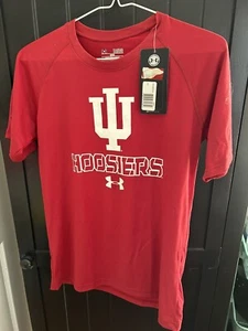 NWT Under Armour Indiana Hoosiers Heat Gear Unisex Youth Large IU College - Picture 1 of 4