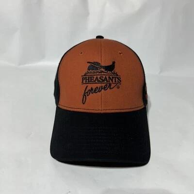Gorra de béisbol Pheasants Forever Rooster Booster marrón negra con tirantes nueva sin etiquetas Foto 1 de 4