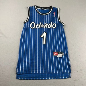 VTG Nike Orlando Magic Jersey Men Medium Blue #1 Hardway NBA Basketball Tank Top - Picture 1 of 12