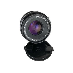Canon Lens 50mm 1:1.8 SC With Both Lens Caps Made In Japan Untested - Picture 1 of 7