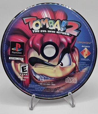 Tomba! 2 The Evil Swine Return Sony PlayStation 1 PS1 DISC ONLY TESTED - Image 1 of 2