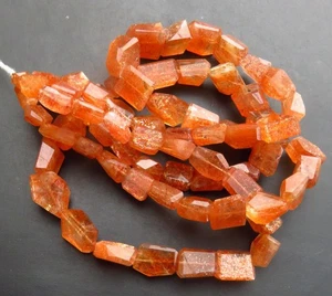 AAA+ Quality African Sunstone Faceted Tumble Gems Nugget Cut Beads 9x7 - 19x11mm - Picture 1 of 9