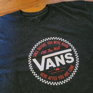 Camiseta de manga corta Vans para hombre XL camiseta skateboarding fuera de la pared Born Gone - Imagen 1 de 6