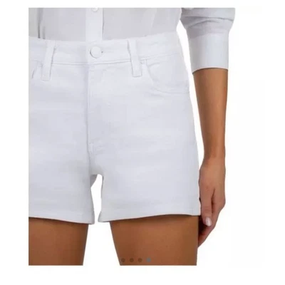 KUT from the Kloth Jane Jean Shorts High Rise in optic white size 12 - Image 1 of 4