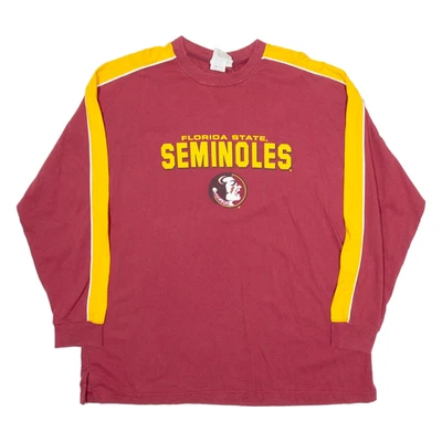 LEE Seminoles Mens T-Shirt Red Long Sleeve USA XL - Image 1 of 4