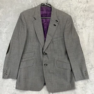 Crombie Blazer Jacke Grau Kariert Reine Wolle Größe Brustumfang 42" - Bild 1 von 12