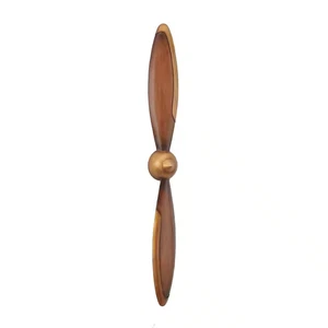 42 In. X 5 In. Brown Metal Industrial Airplane Propeller Wall Decor - Picture 1 of 7