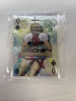 Hermosa carta Reina de Corazones 2024 Wild Card Draw Drew Brees 3/3 Foto 1 de 2
