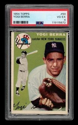 1954 Topps Set-Break # 50 Yogi Berra PSA 4 VG-EX - Image 1 of 3