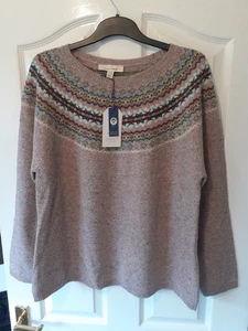 Seasalt Seas Edge Fairisle Woollen Jumper Size 20 NEW with tags - Picture 1 of 12