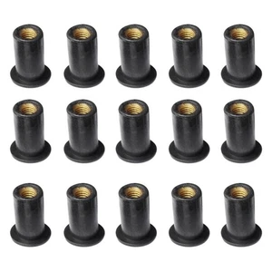 15x M5 Metrisch Gummi Mutter Verkleidung Gummimutter für Kajak Motorrad - Picture 1 of 6