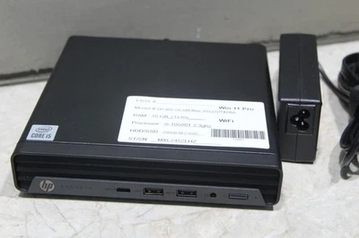 HP ProDesk 400 G6 Mini Desktop i5-10500T 2.3GHz 16GB RAM 256GB M.2 WiFi  W11P - Image 1 of 4